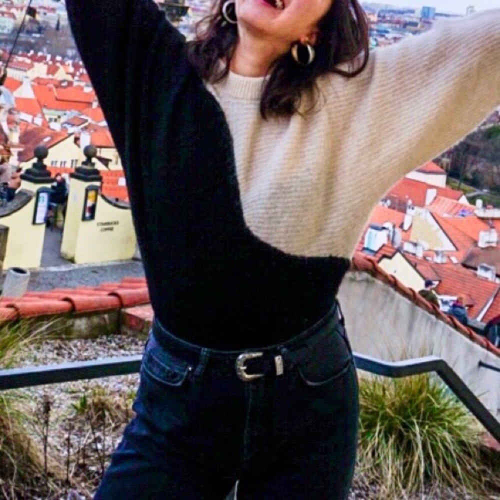 & Other Stories Black & White Sweater